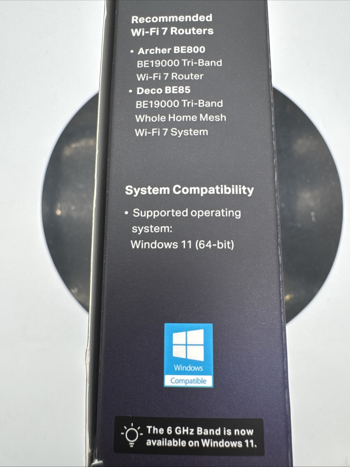TP-Link | TBE550E BE9300 | Wi-Fi7 Bluetooth PCIe Adapter Tri-Band Bluetooth 5.4