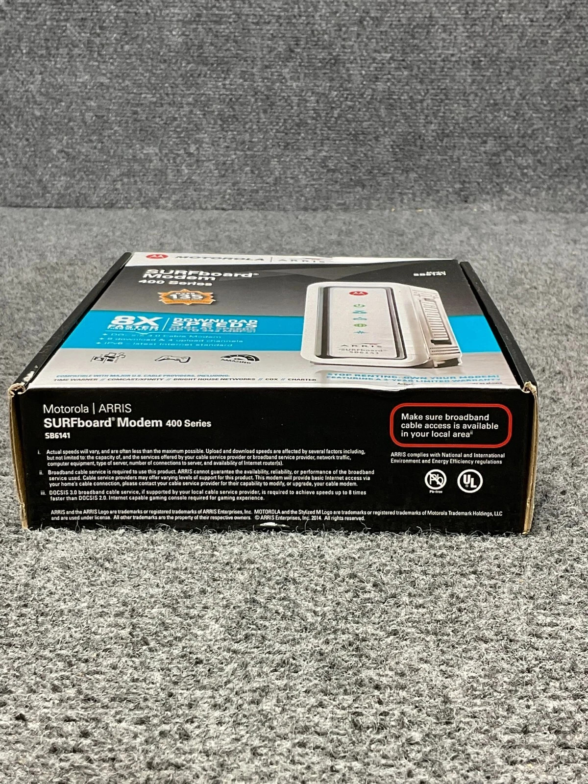 Motorola ARRIS SURFboard SB6141 DOCSIS 3.0 Cable Modem 400 Series Used
