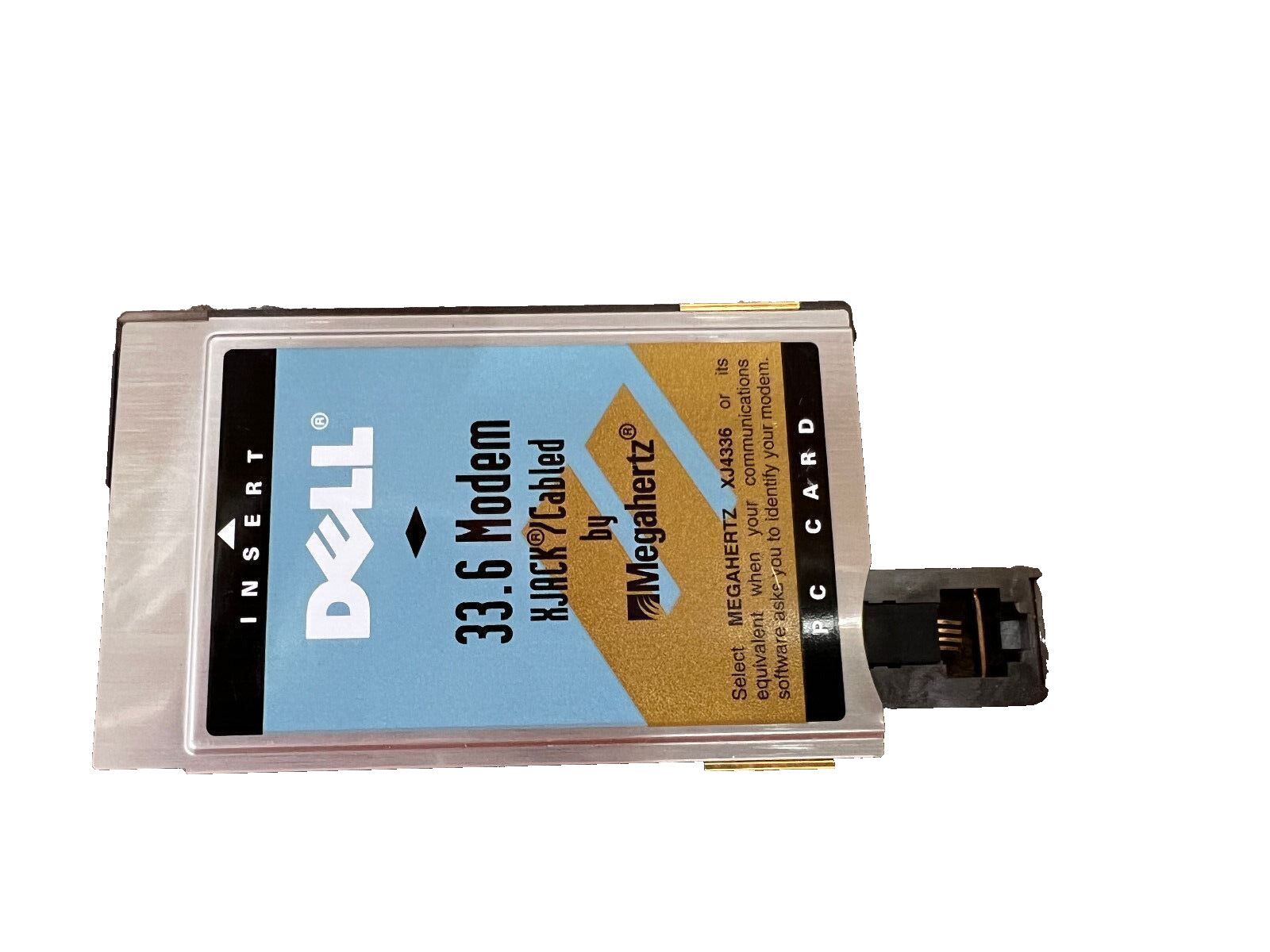 US Robotics Megahertz 33.6 PC Card Modem XJ4336 with XJACK