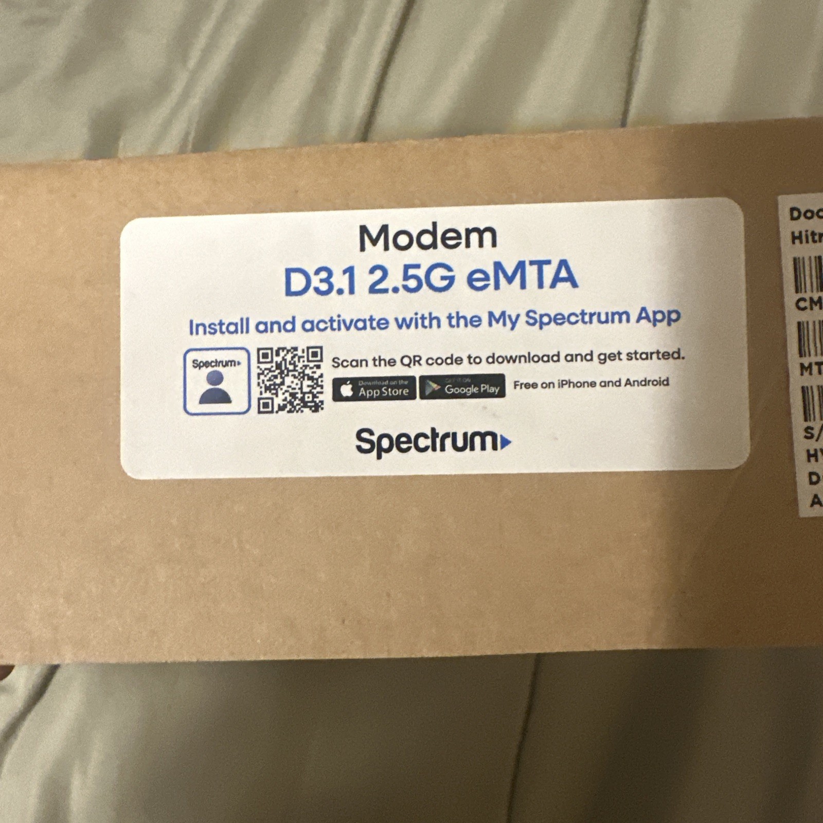 Spectrum Hitron Modem EN2251 DOCSIS 3.1 eMTA 2.5G