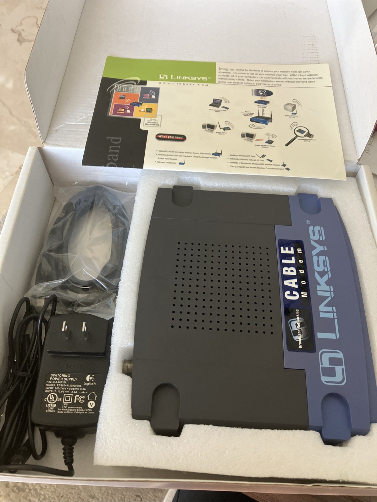 Linksys BEFCMU10 42.88 Mbps Cable Modem w/usb VER.2