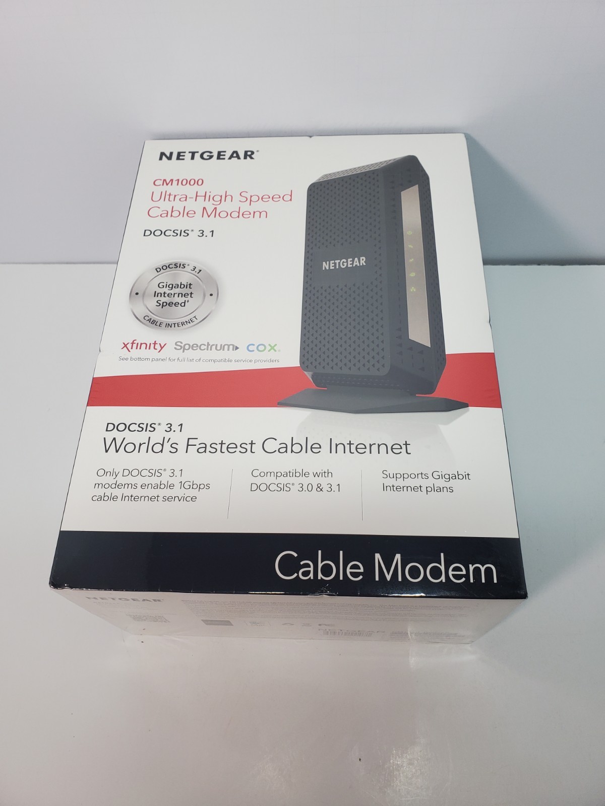 New & Sealed Netgear CM1000 DOCSIS Ultra-High Speed Cable Modem Free Shipping!