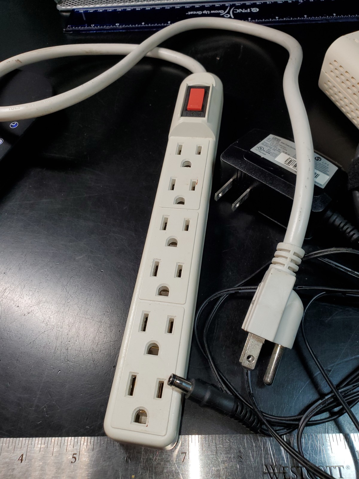 ARRIS Surfboard SB6141 White Cable Modem+AC Adapter+coax Cable+extension Panel