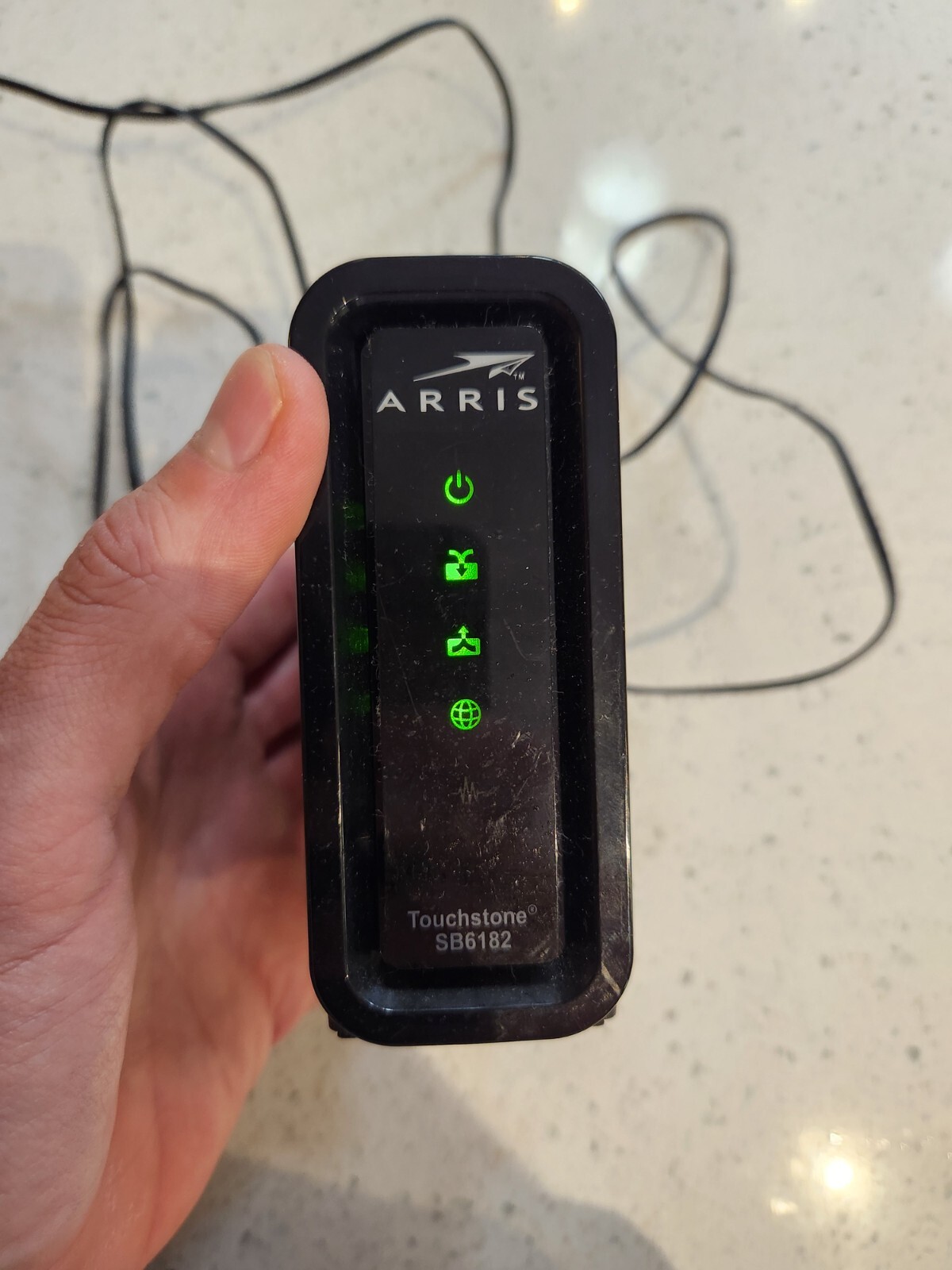 ARRIS Touchstone SB6182 Cable Modem w/ power adapter supply