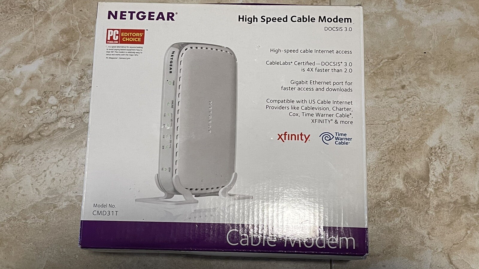 NETGEAR CMD31T docsis 3.0 cable modem 150 Mbps (slightly used)