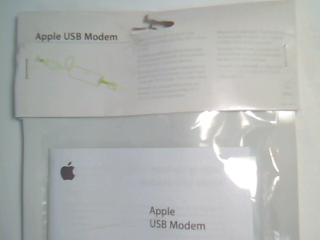 Apple USB Modem MA034Z/A (MA034ZA) 56 Kbps New In Original Packaging