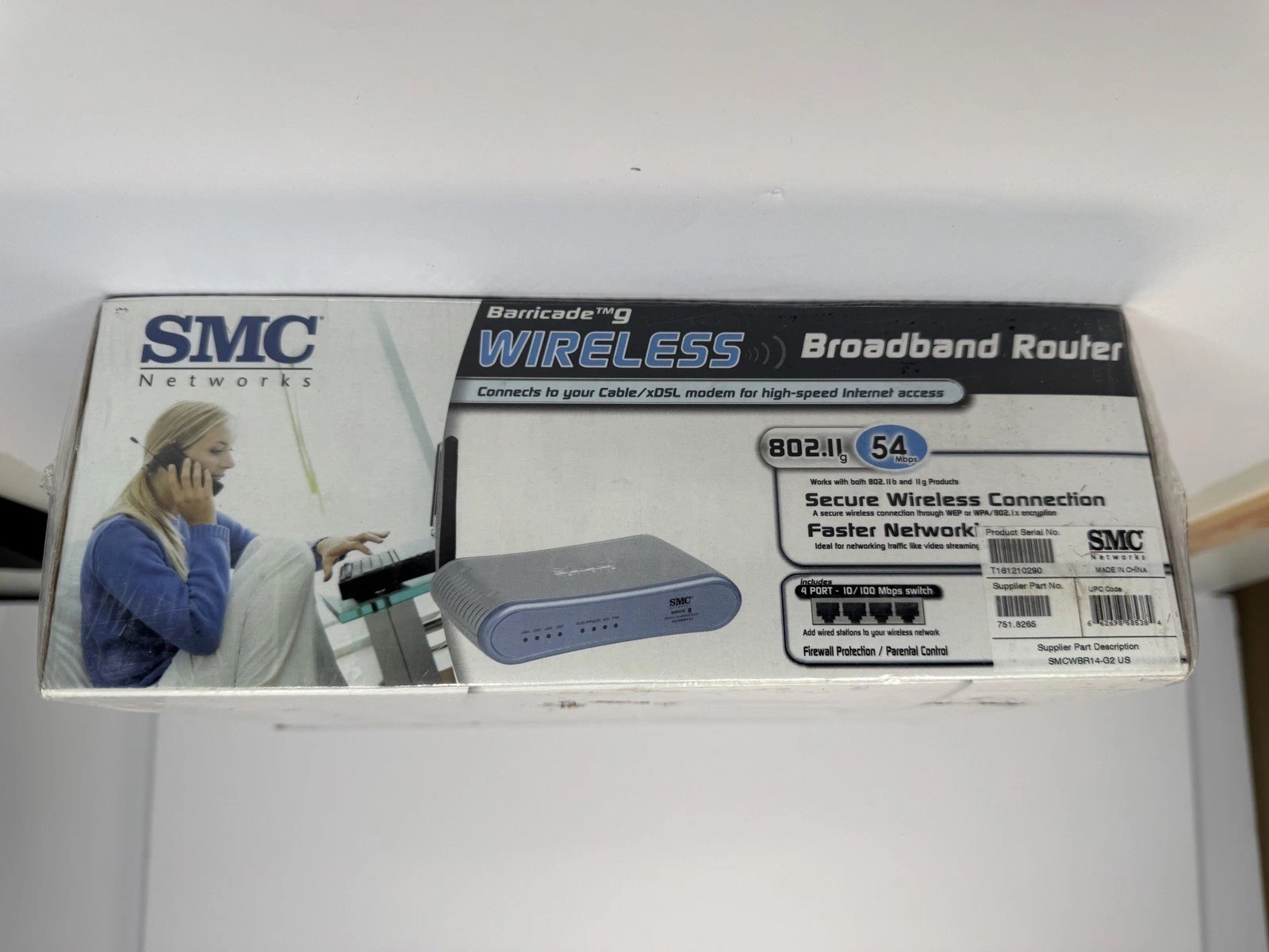 SMC SMCWBR14-G2 Barricade G 2.4GHz 54Mbps Wireless Cable/DSL Broadband Router