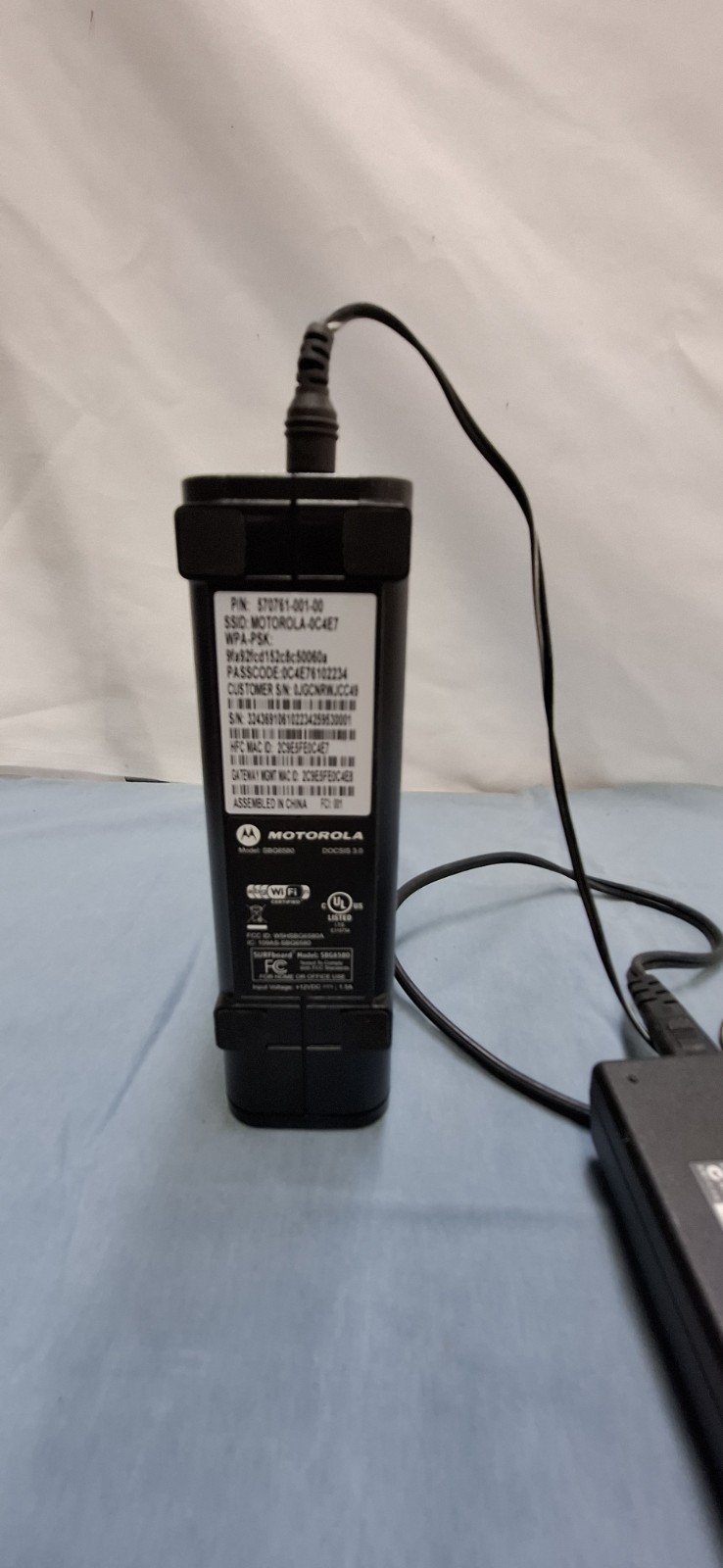 Motorola SBG 6580 ABG Wi-Fi N