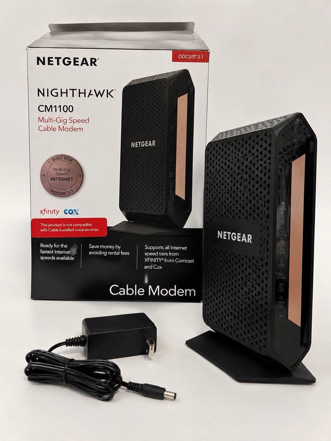 NETGEAR Nighthawk CM1100 DOCSIS 3.1 Multi-Gig Cable Modem Tested Working