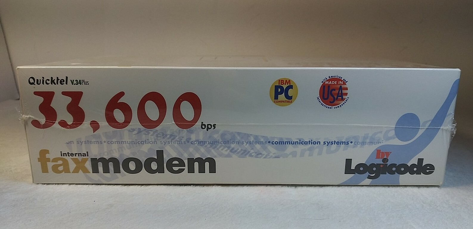 Quicktel V.34 Plus Internal Fax Modem New In Box Logicode Sealed NOS