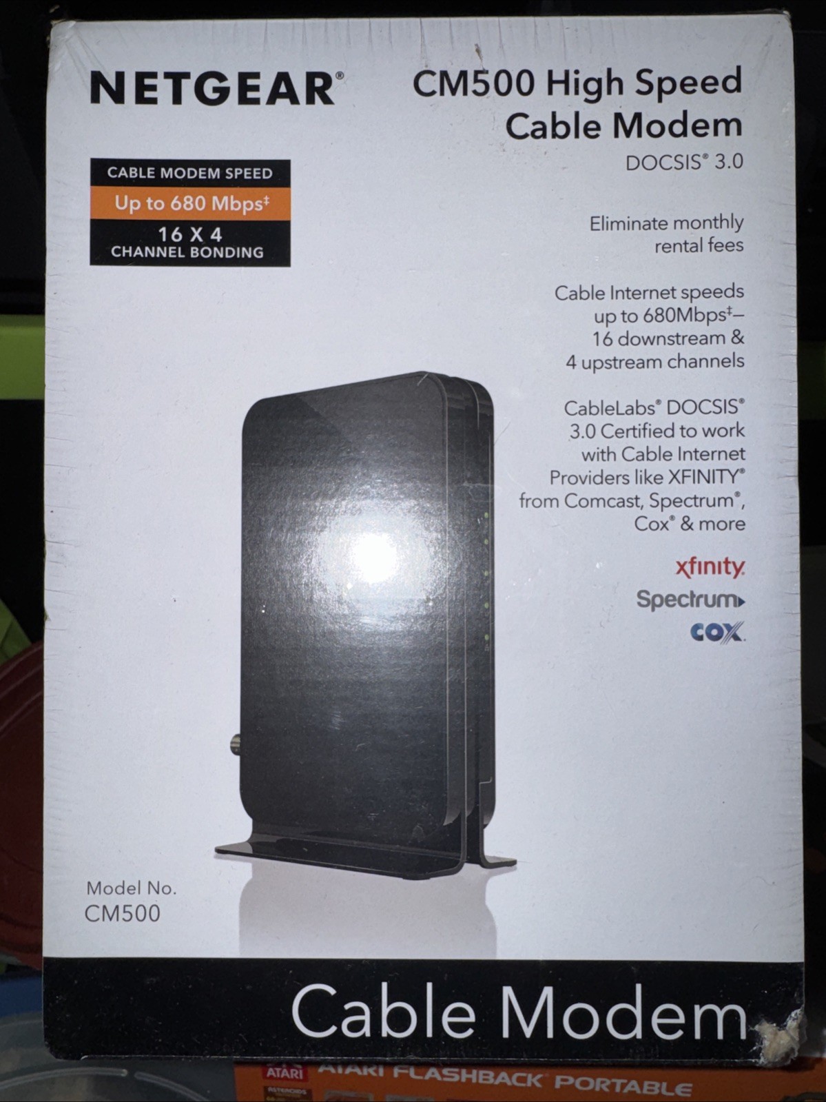 NETGEAR CM500 (CM500100NAS) 680 Mbps – Black