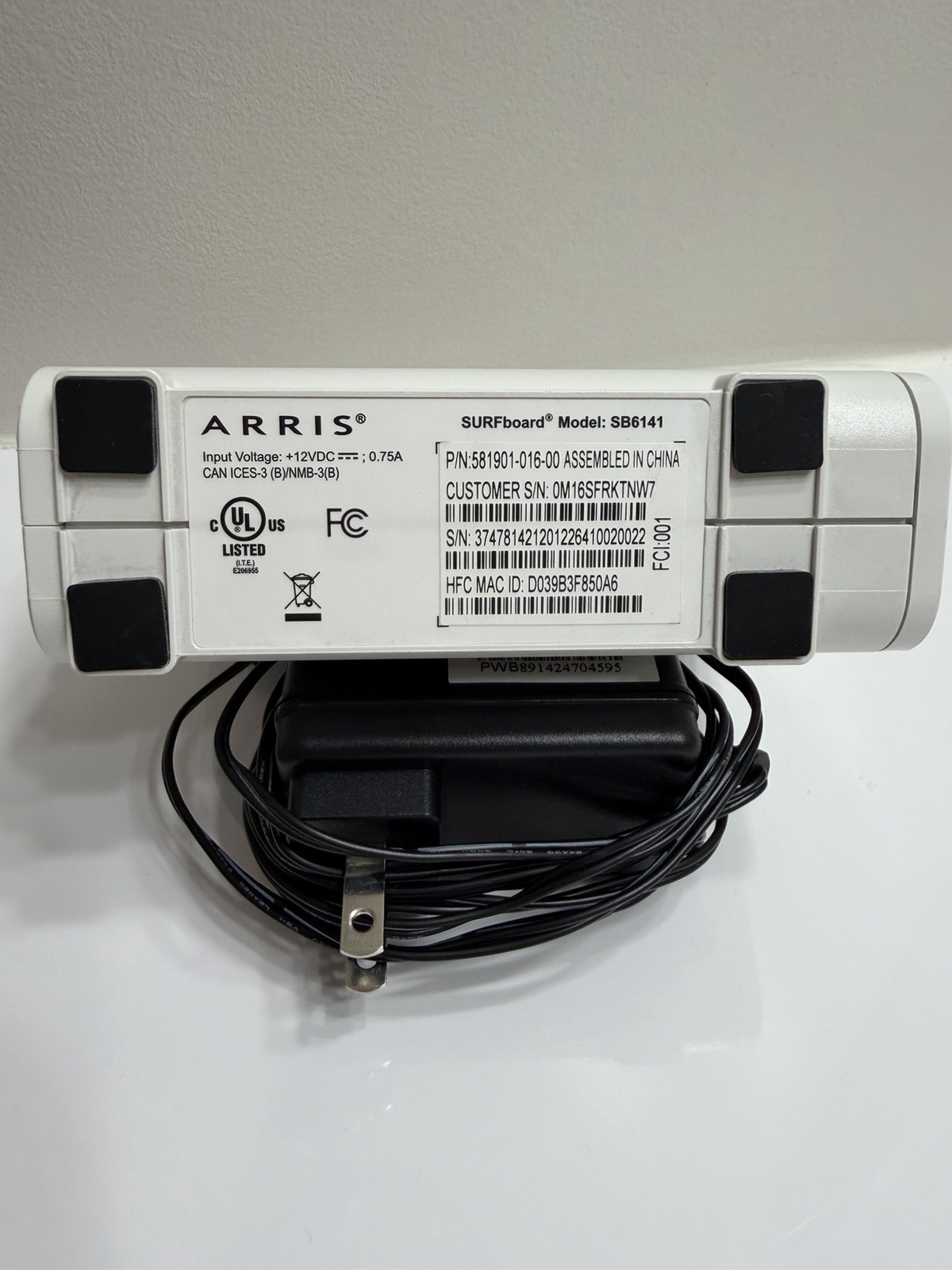 ARRIS SURFboard SB6141 Docsis 3.0 Cable Modem