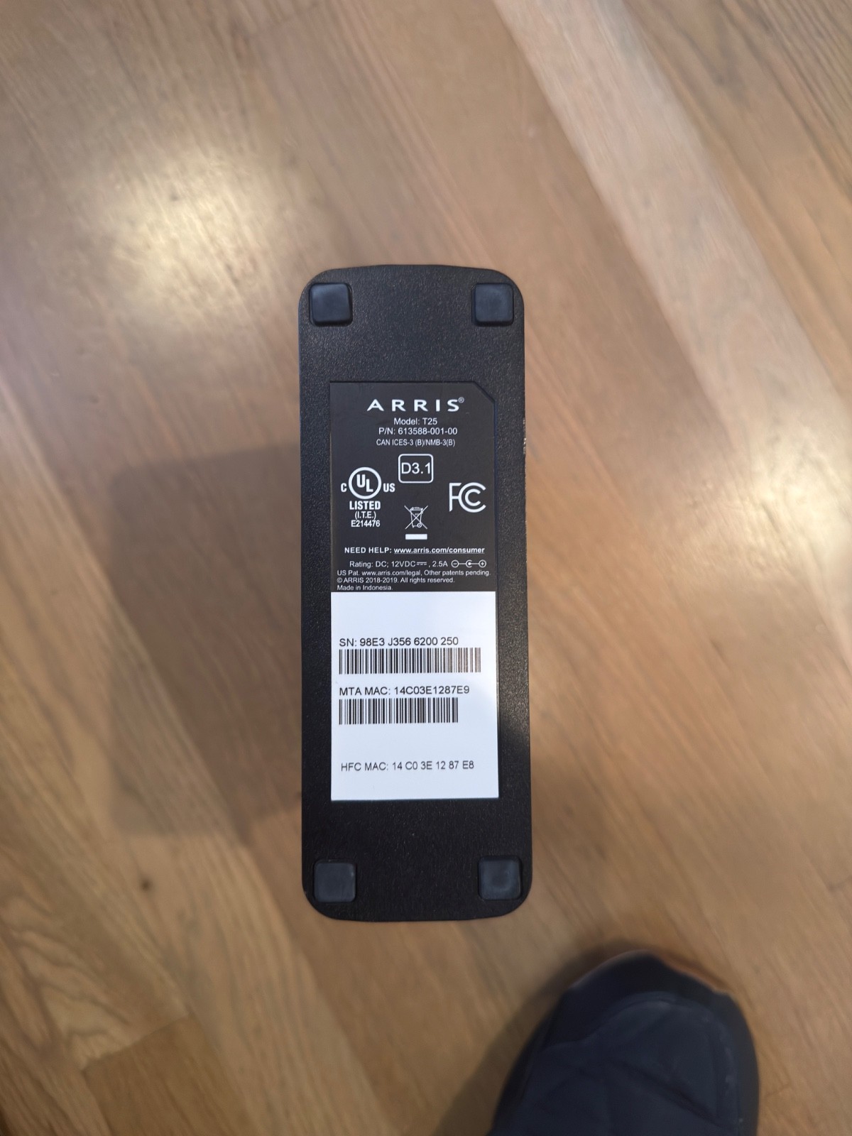 ARRIS T25 Cable Modem Fast DOCSIS 3.1 Gigabit Cable Modem