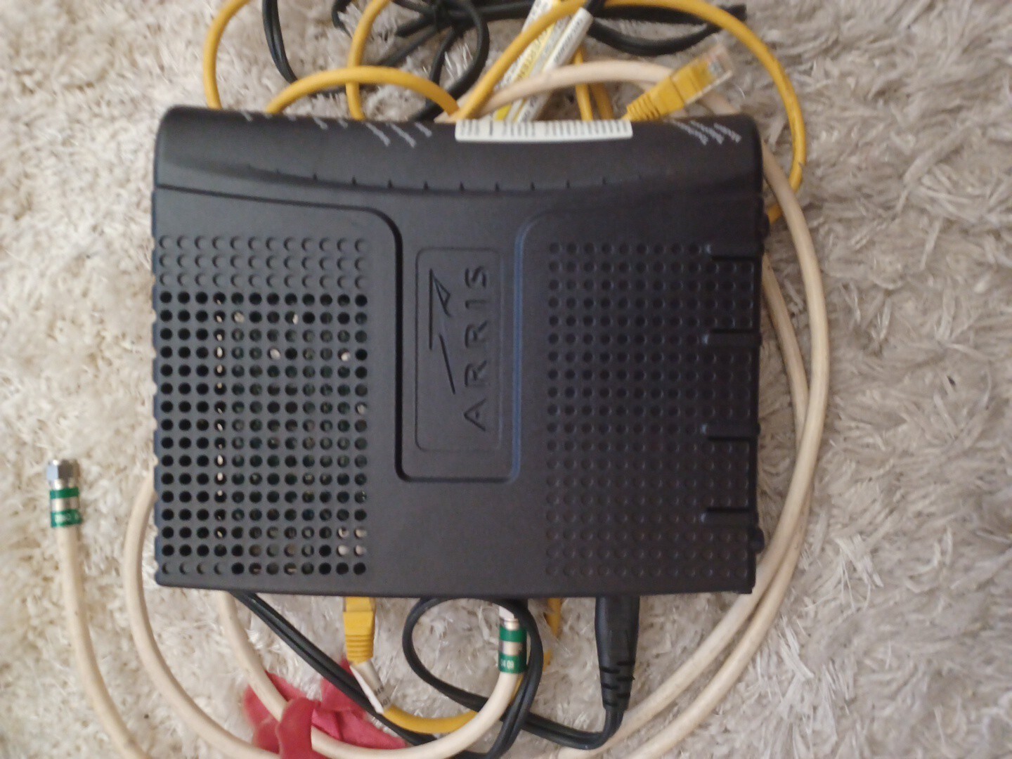 ARRIS TM604G Cable Touchstone Telephony Modem + Cords – Model TM602G|115