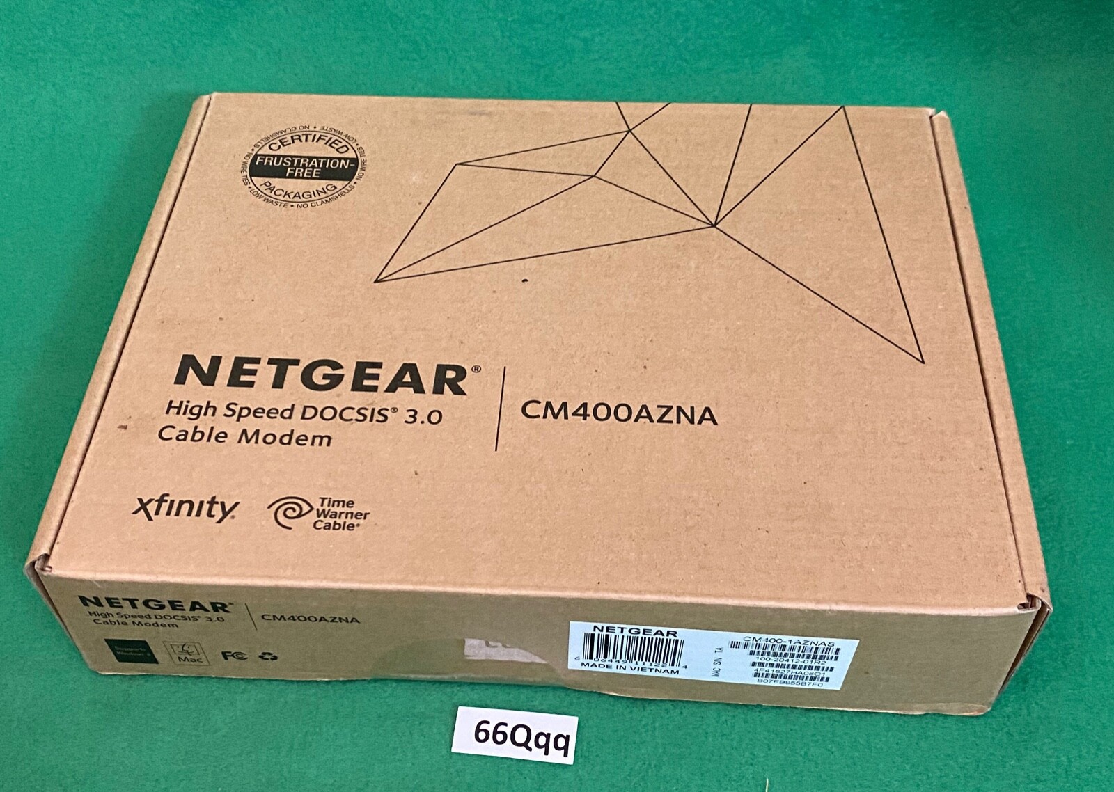 Netgear High Speed DOCSIS 3.0 Cable Modem Model CM400AZNA.