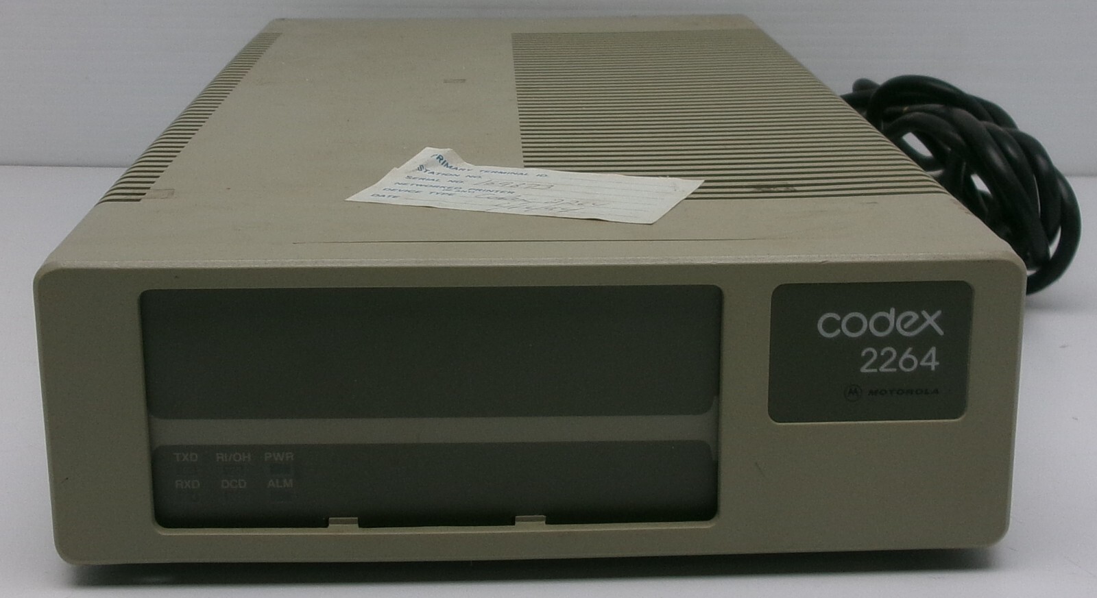Motorola 2264 Codex Data External Desktop Modem with Attached Power Cable #THP8