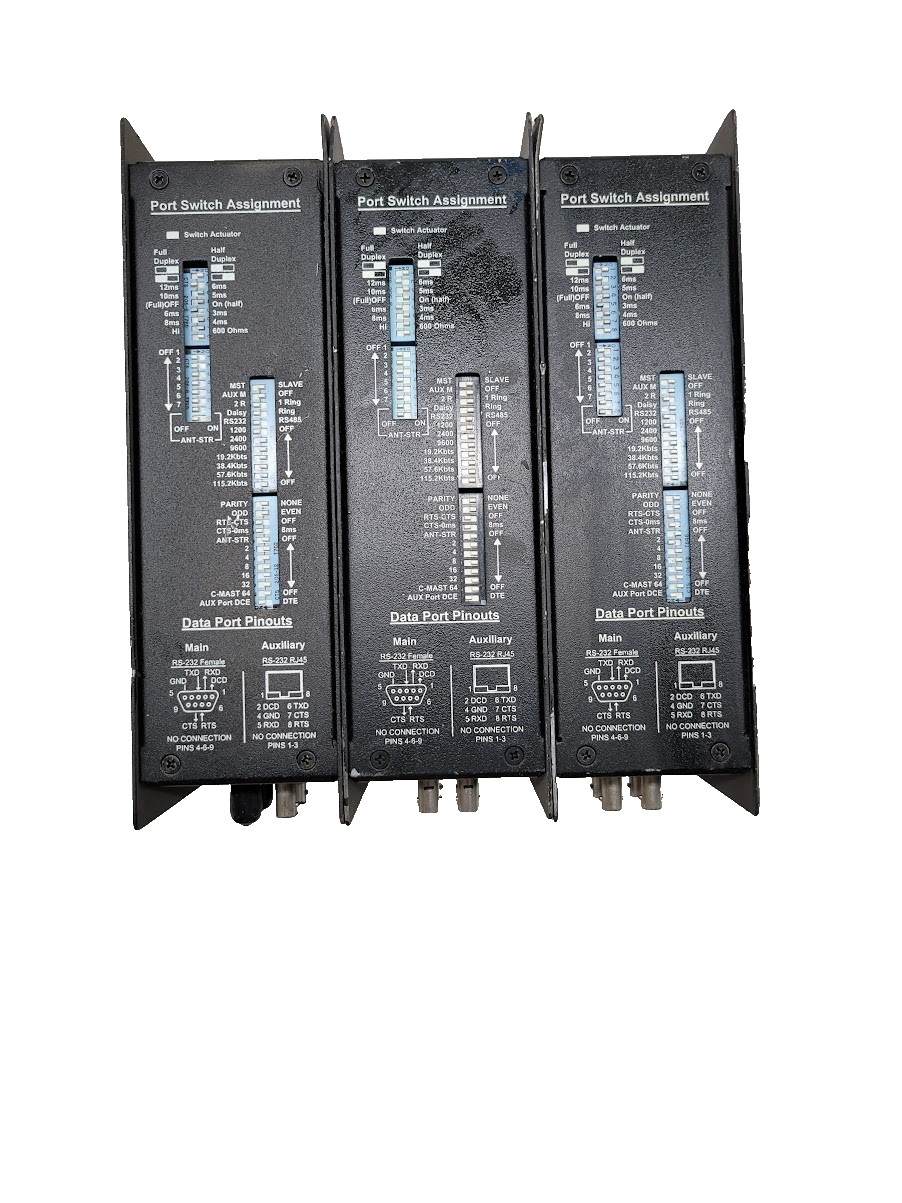 LOT OF 3 GDI Communications FDM-FSK Fiber Optic Modem