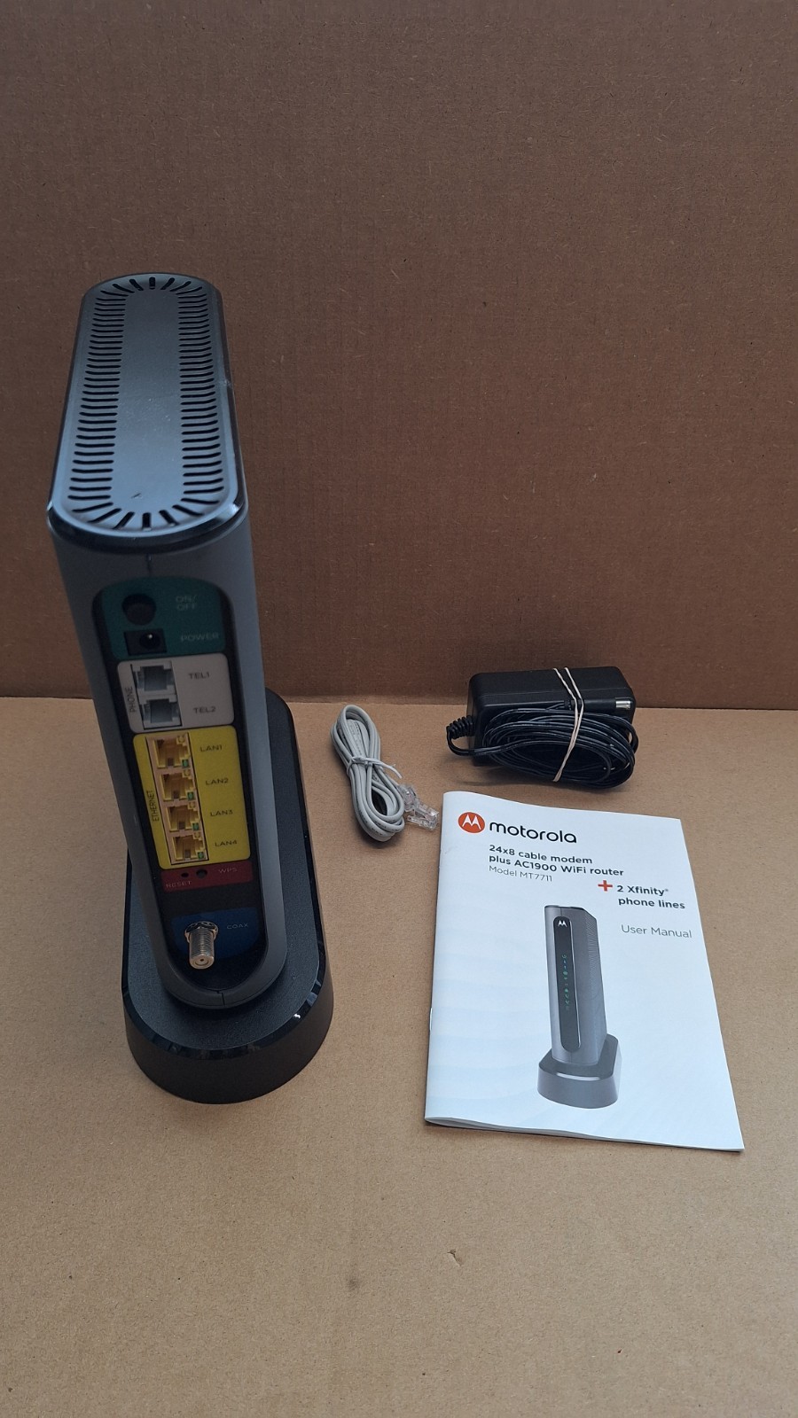 Motorola MT7711 Dual Band AC1900 Cable Modem and Wi-Fi Gigabit Router Xfinity