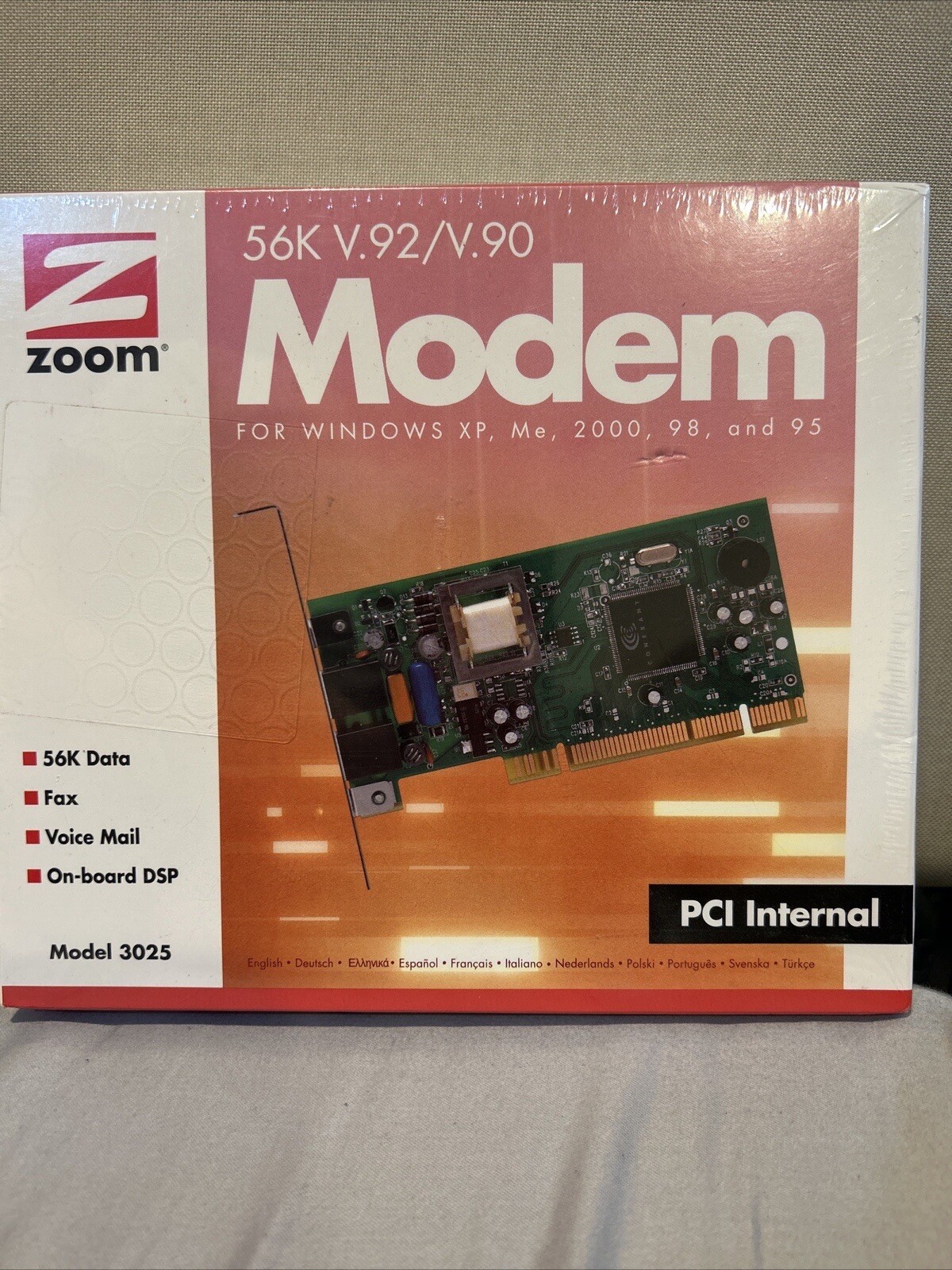 Zoom 56K V.92/V.90 zoom® Modem Model 3025 / PCI
