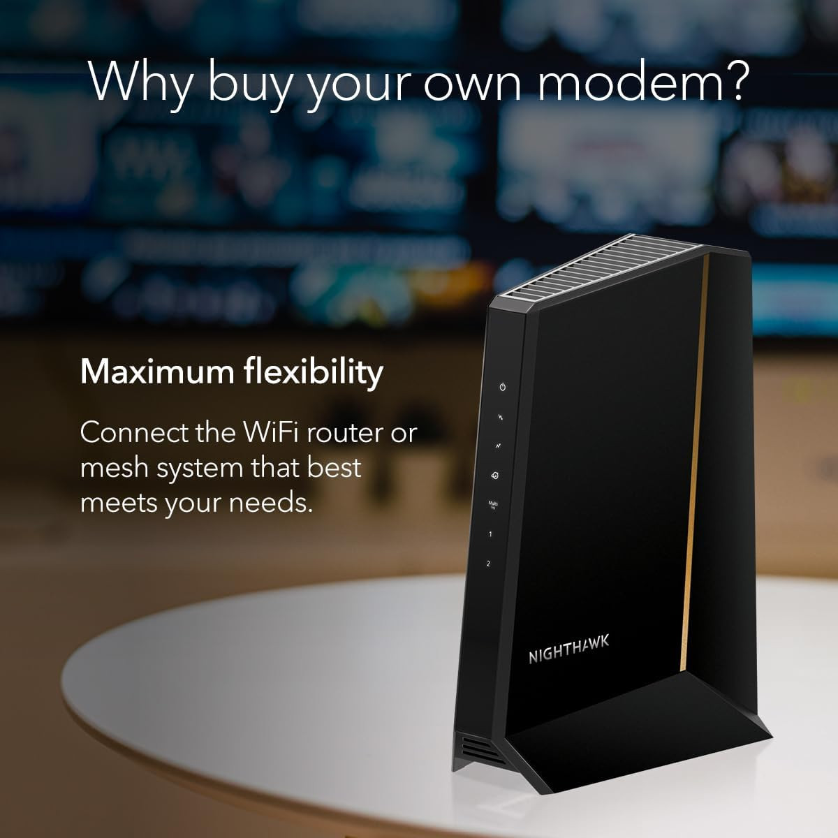 Nighthawk DOCSIS 3.1 Mid/High-Split Modem (CM3000-1AZNAS) – Approved for Today’S