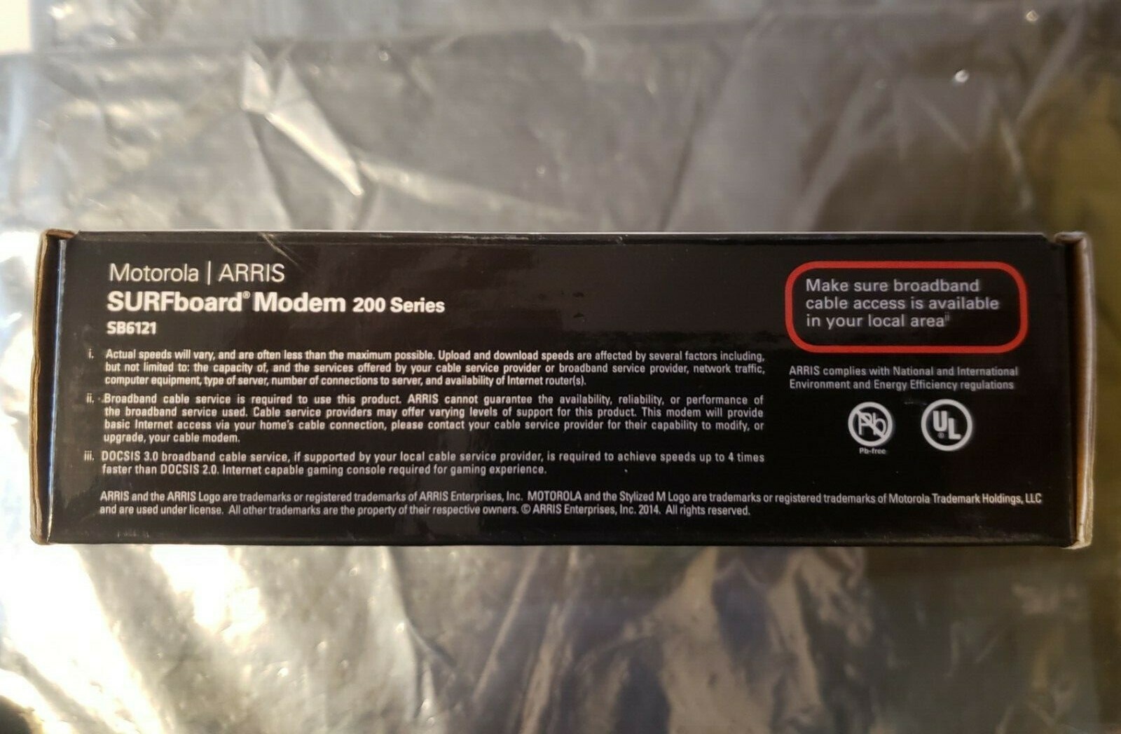 MOTOROLA Arris SurfBoard SB6121 DOCSIS 3.0 Cable Internet Wifi Modem 200 Series