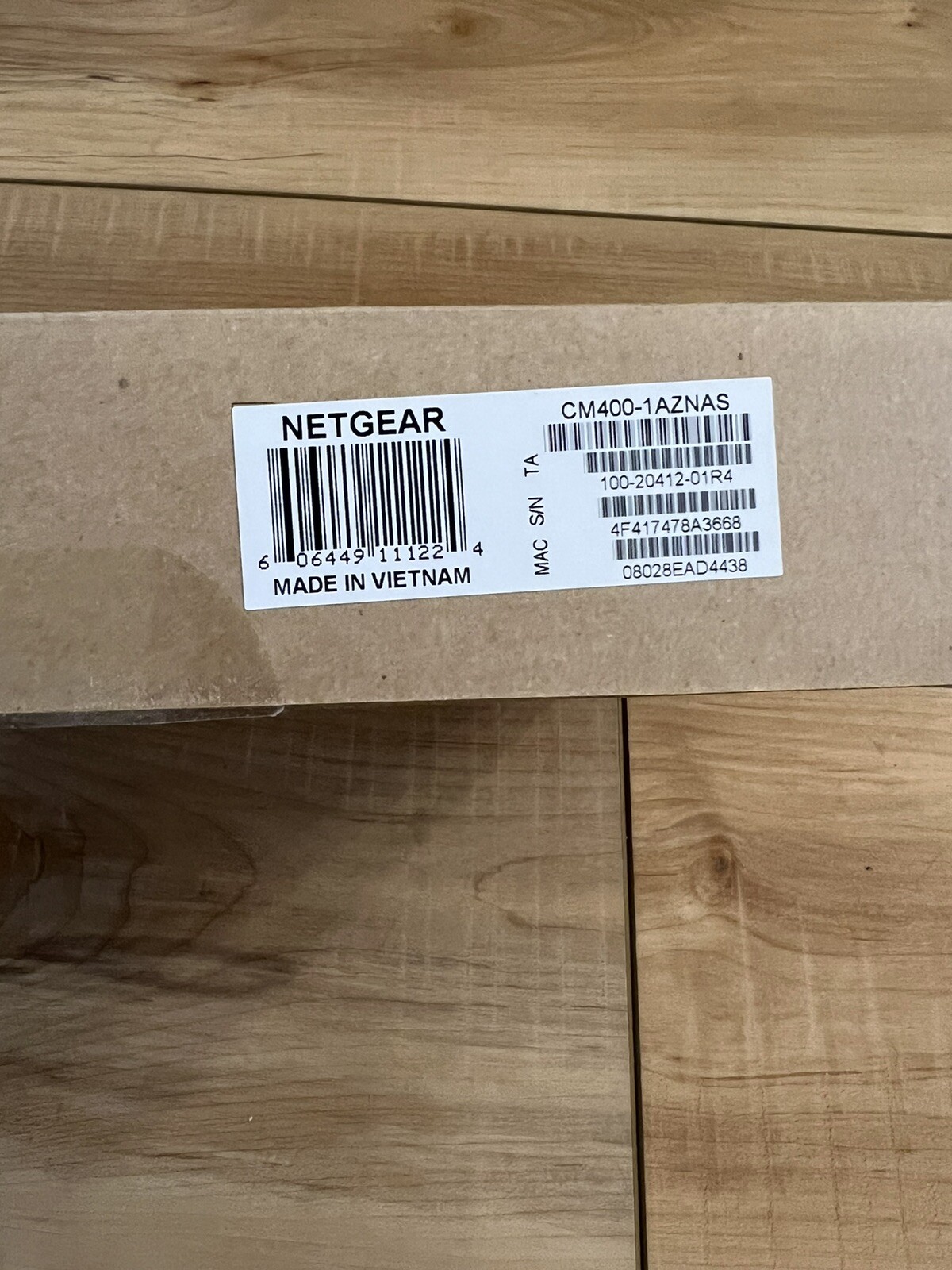 NEW NETGEAR CM400-1AZNAS 100 Mbps Modem high Speed DOSCSIS 3.0