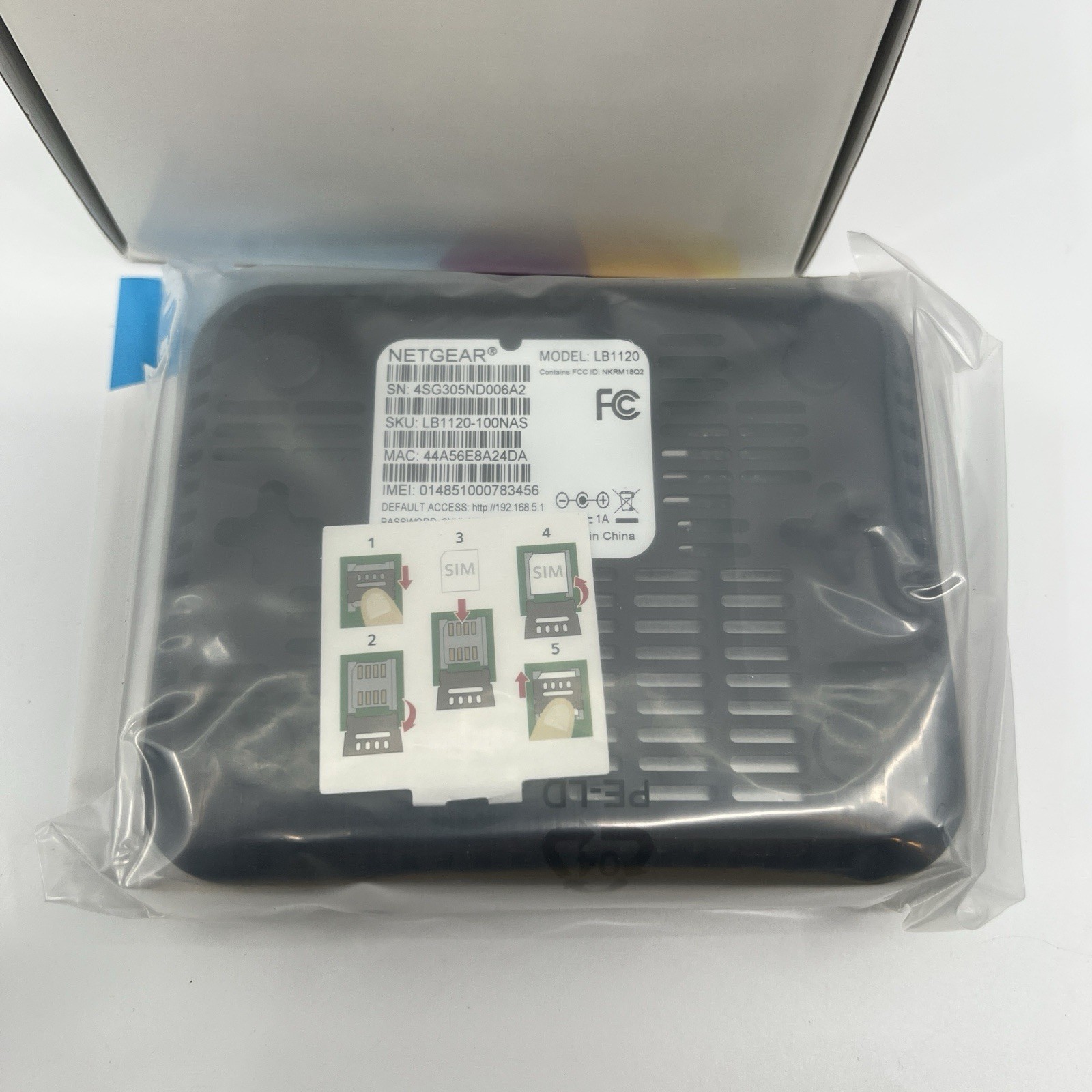 Netgear LB1120 4G LTE Broadband Modem 150Mbps Ethernet Network Device