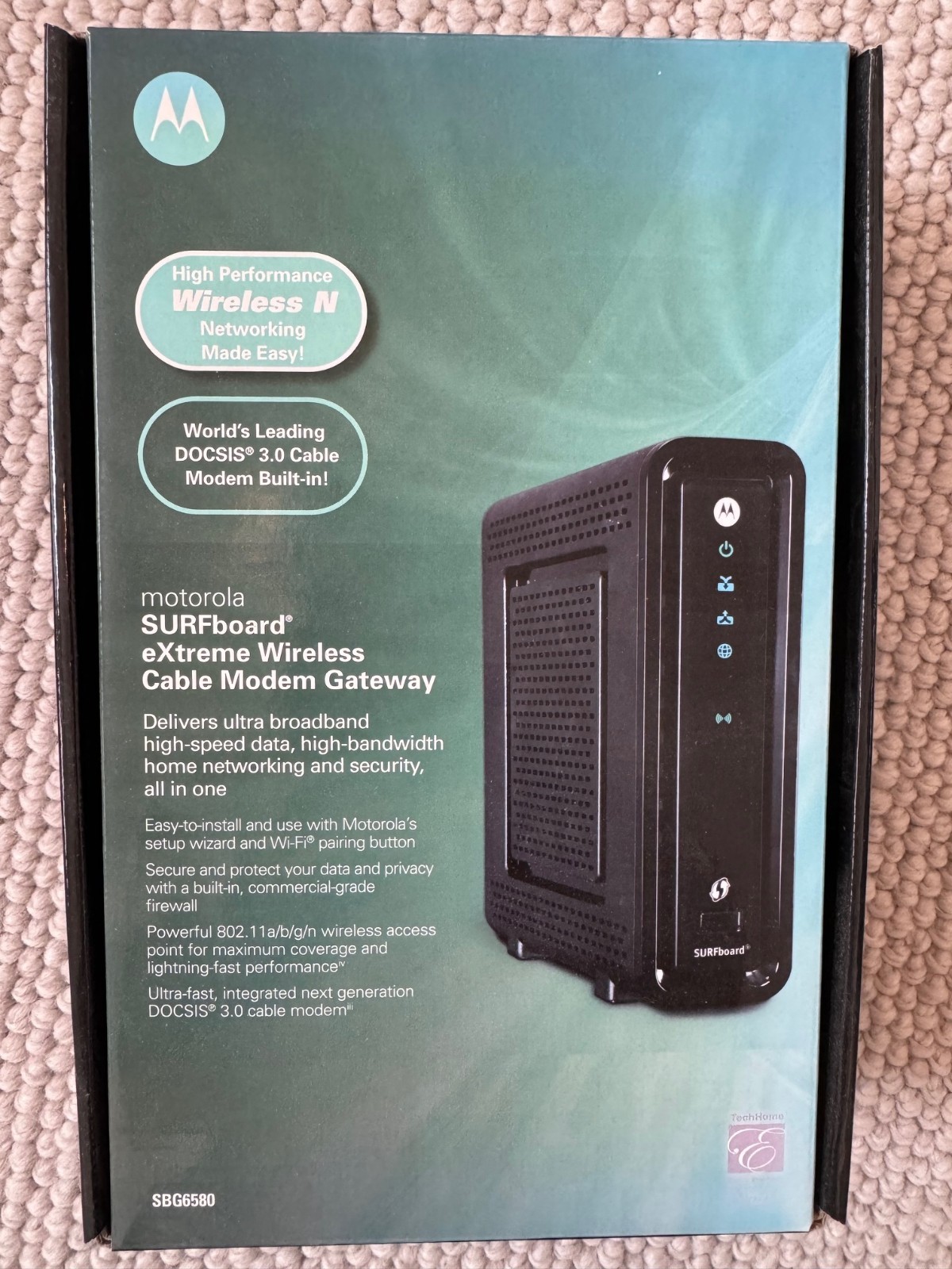 Motorola SBG6580 Surfboard eXtreme DOCSIS 3.0 Wireless Cable Modem Gateway(Used)