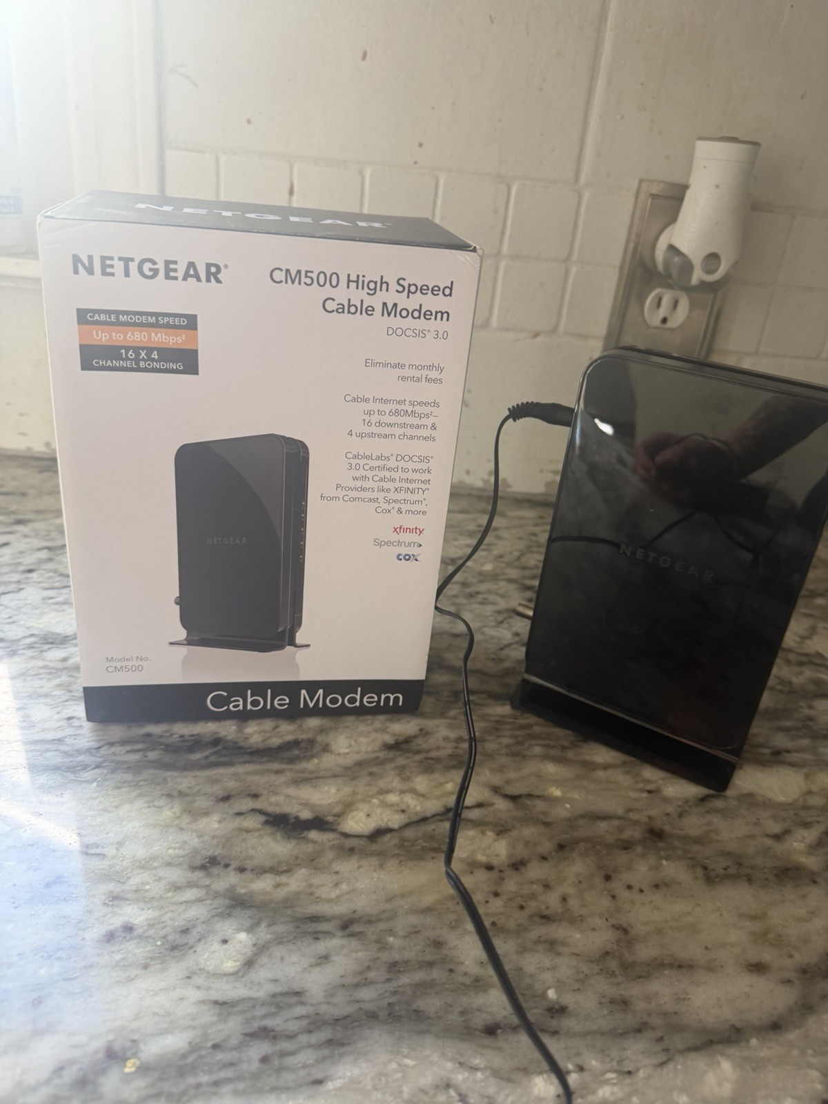 NETGEAR CM500 (CM500100NAS) 680 Mbps – Black