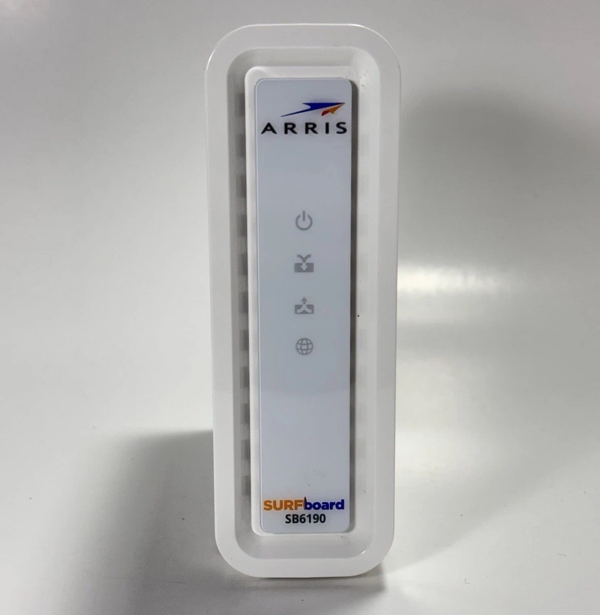ARRIS Surfboard SB6190-RB DOCSIS 3.0 Cable Modem, White, Power Supply & Ethernet