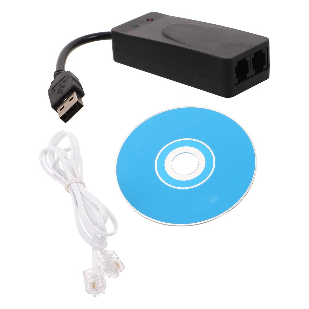 Versatile USB Data Fax Modem Dual Port Durable ABS for Internet and Networking