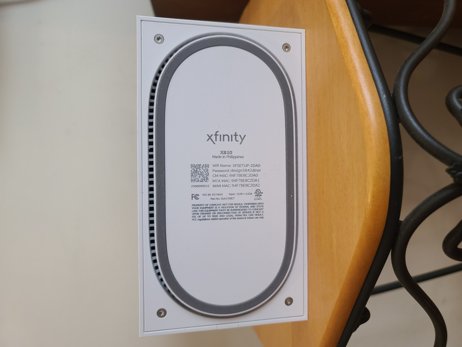 Xfinity XB10 Advanced Gateway Router As-is Untested For Parts Or Repair READ
