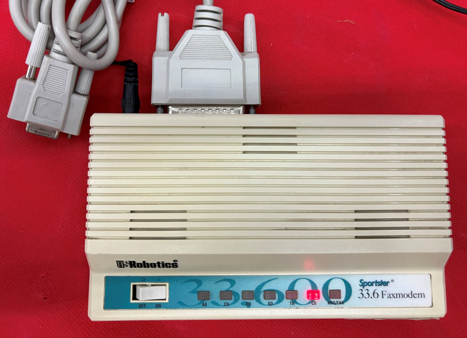 US ROBOTICS SPORTSTER 33.6 FAXMODEM 0459 SN: 21NJ25H7DBRT