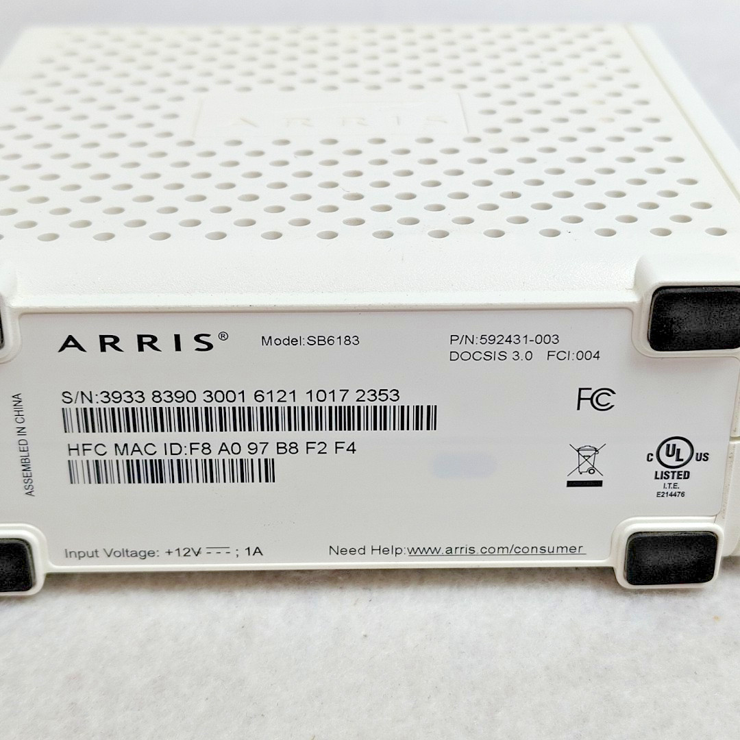 ARRIS SURFboard SB6183 Cable Modem EUC Wrong Box SB8200 – Read Description