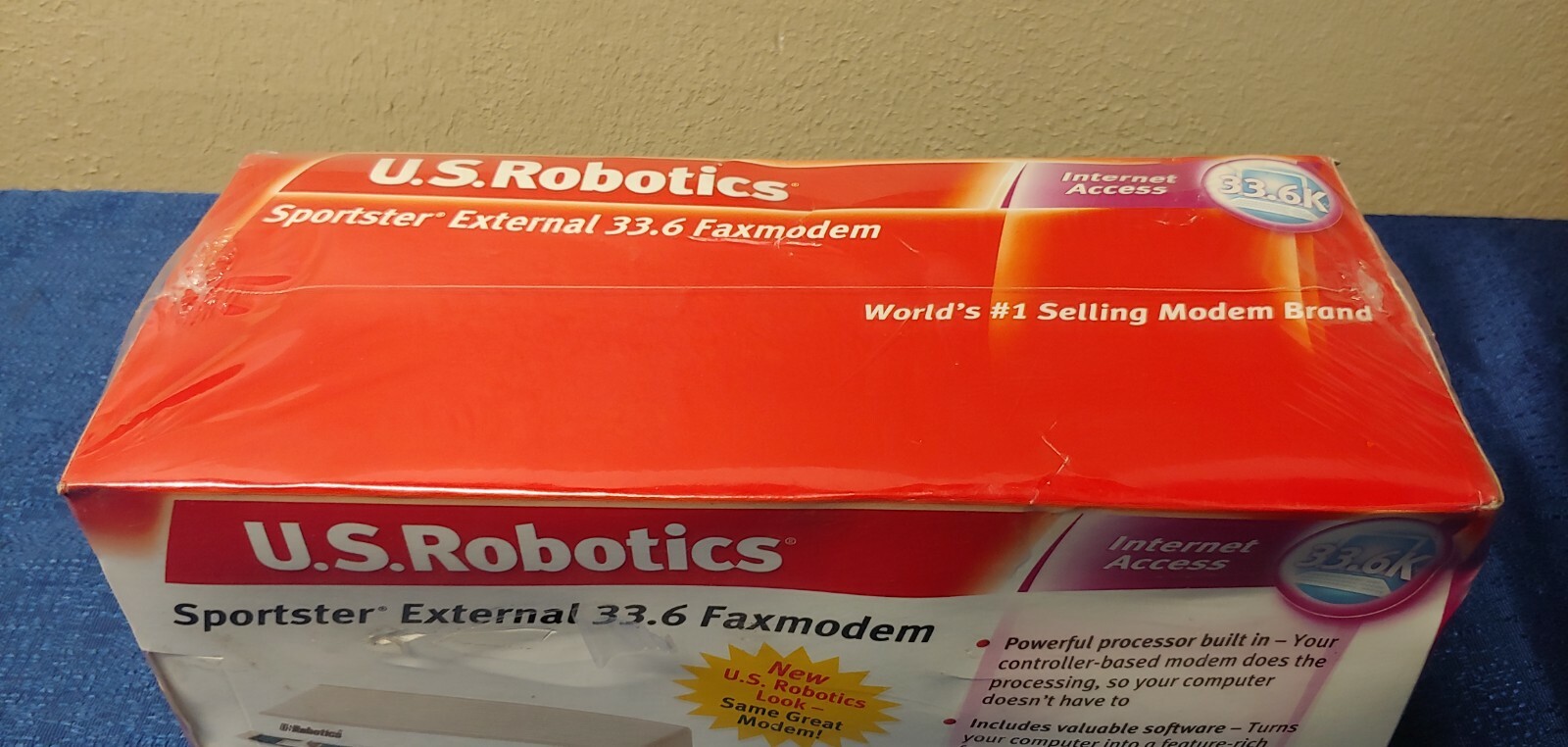 New US Robotics Sportster External 33.6Kbps Faxmodem – Model No 0839