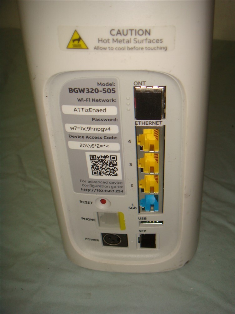 AT&T BGW320-505 WIFI GATEWAY MODEM & ROUTER -READ!
