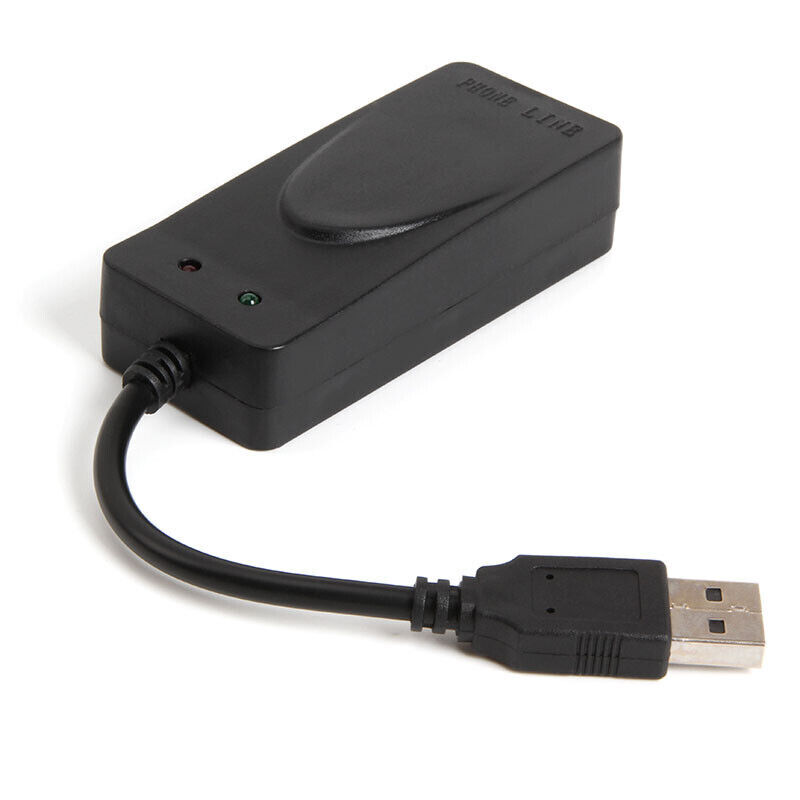 USB 56K Fax Modem for Computer, Data/Fax Dial-Up Internet, Caller ID, Plug&Play