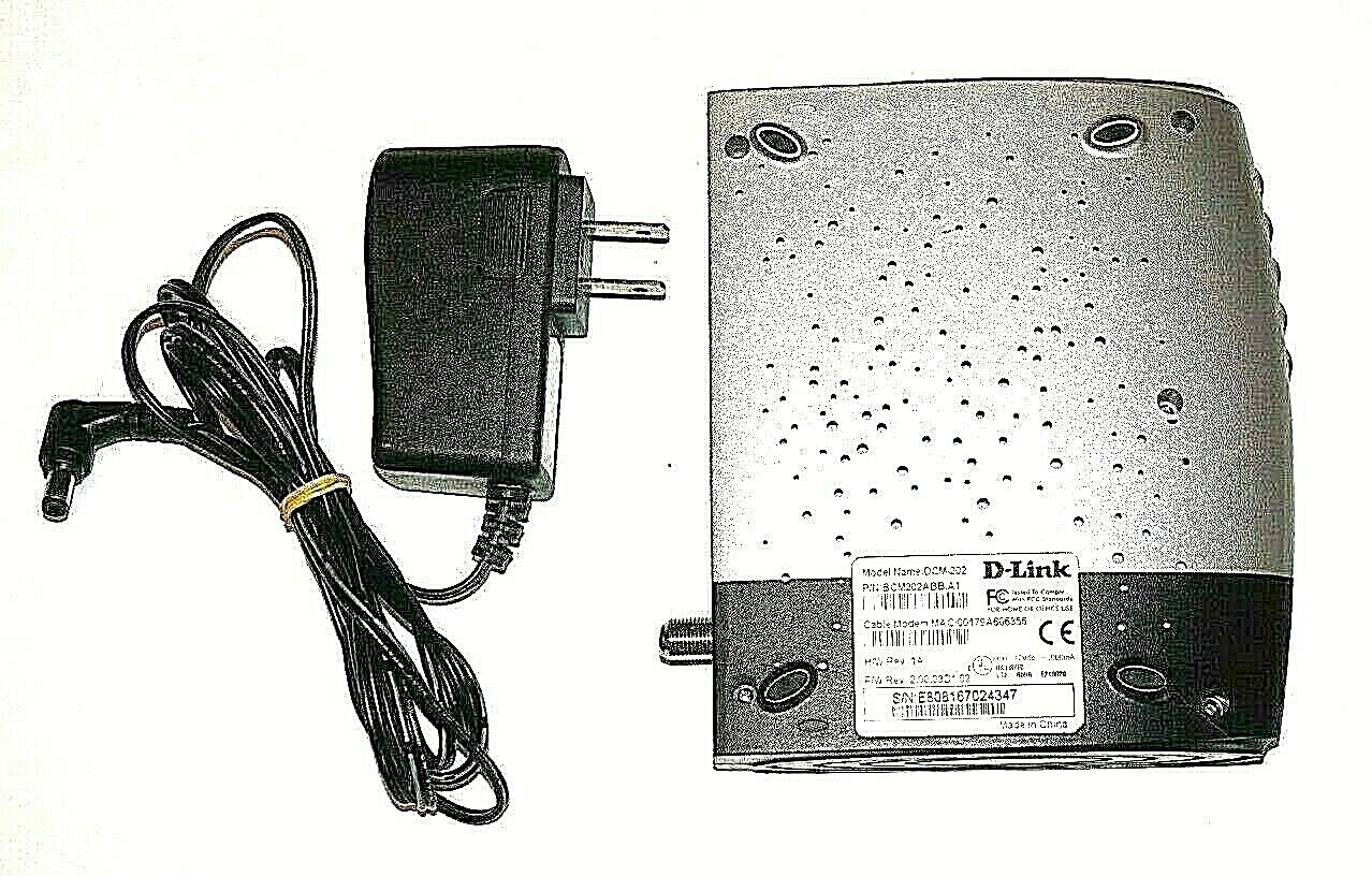 D-Link Model: DCM-202 Docsis 2.0 USB/Ethernet Cable Modem