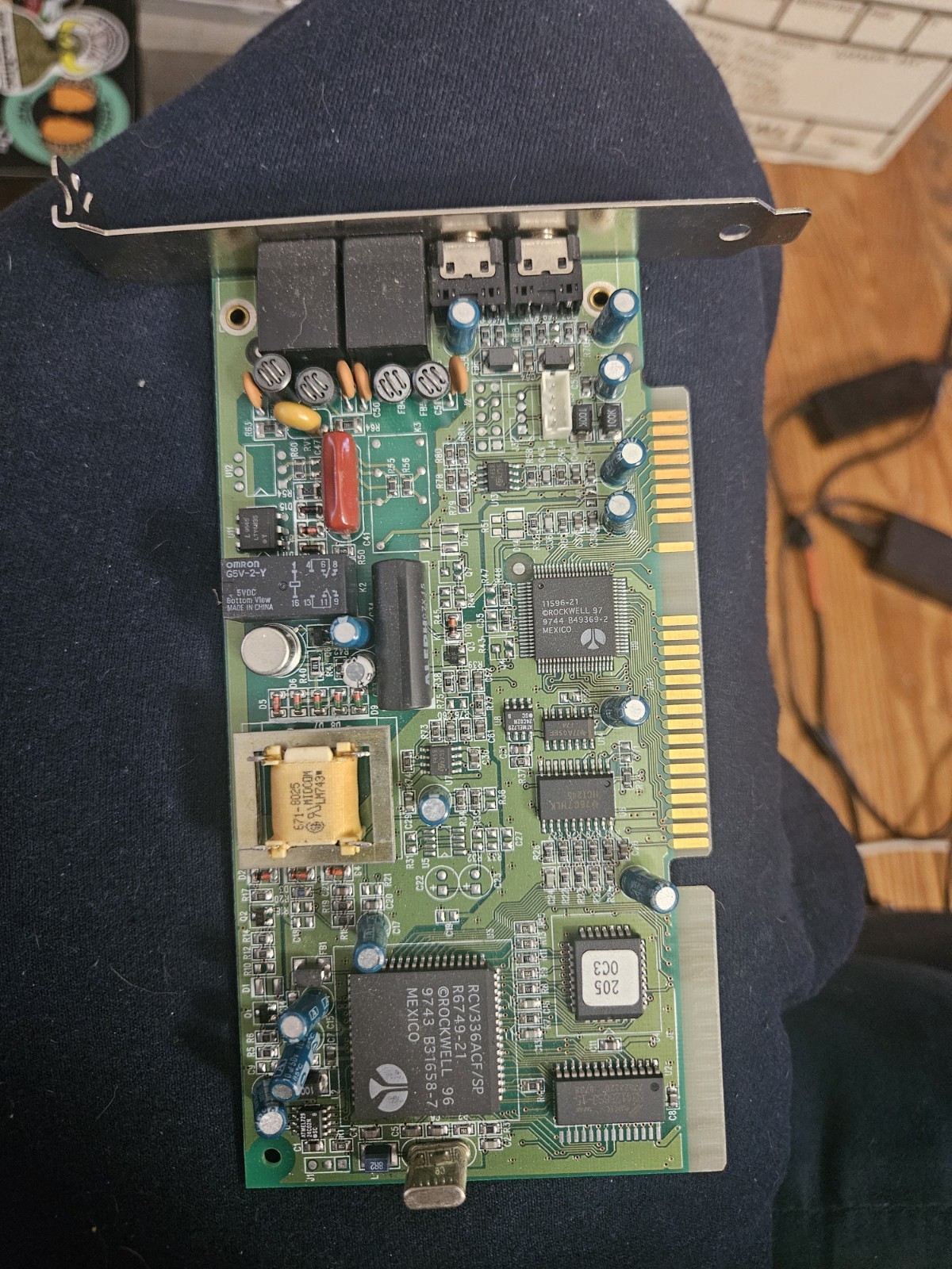 Vintage Rockwell RCV336ACF/SP 33.6K ISA Internal Fax Modem Card – Retro PC