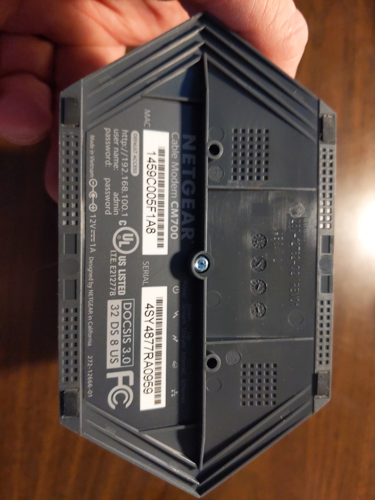 NETGEAR CM700 High Speed Cable Modem CM700-100NAS 1.4Gbps DOCSIS 3.0