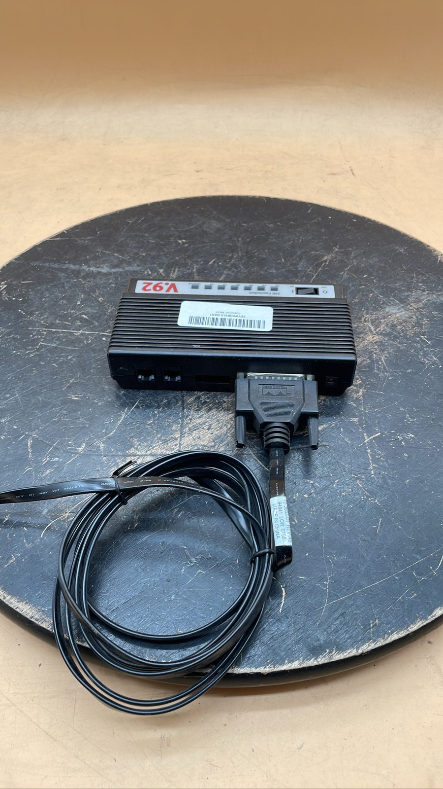 US Robotics 5686 External Fax Modem Unit w/ Cable Serial Data Device