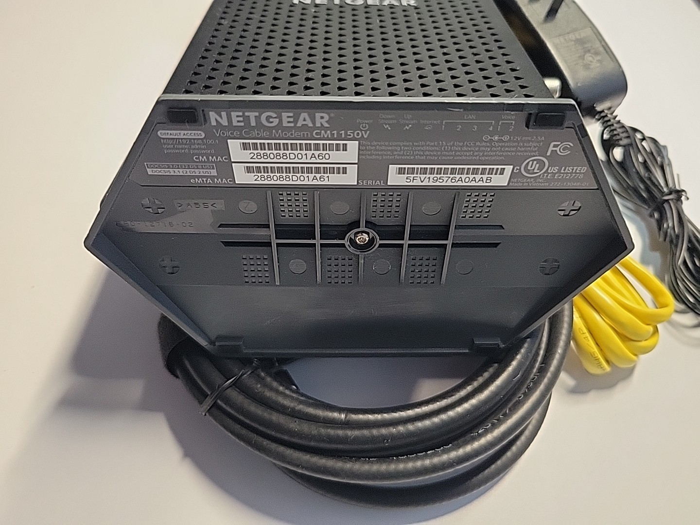 Netgear Nighthawk CM1000 Ultra-High Speed Cable Modem DOCSIS 3.1