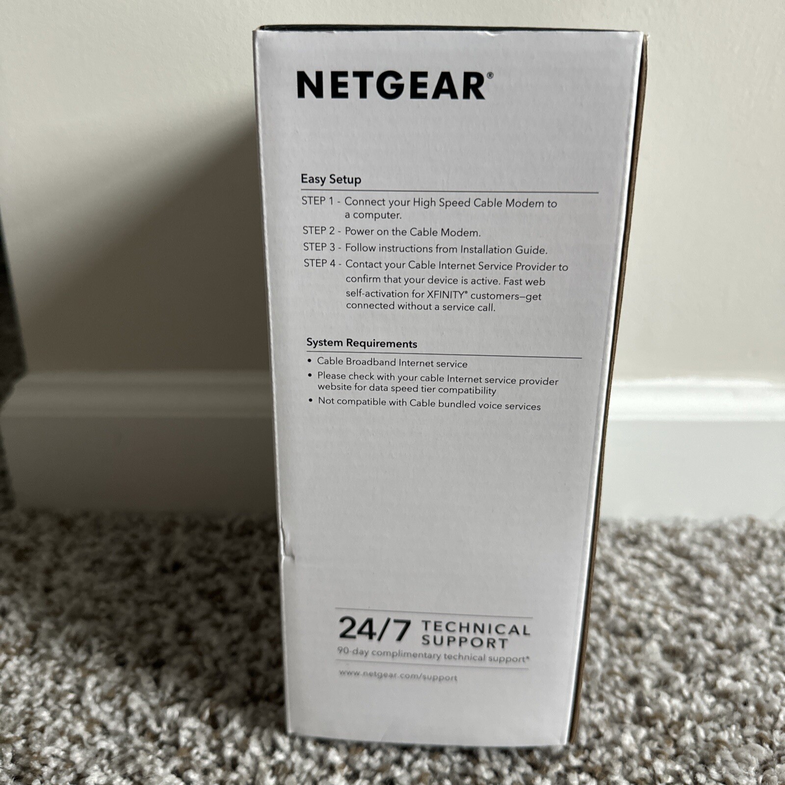 Netgear CM500 High Speed Cable Modem DOCSIS 3.0 Xfinity Cox Spectrum Comcast L77