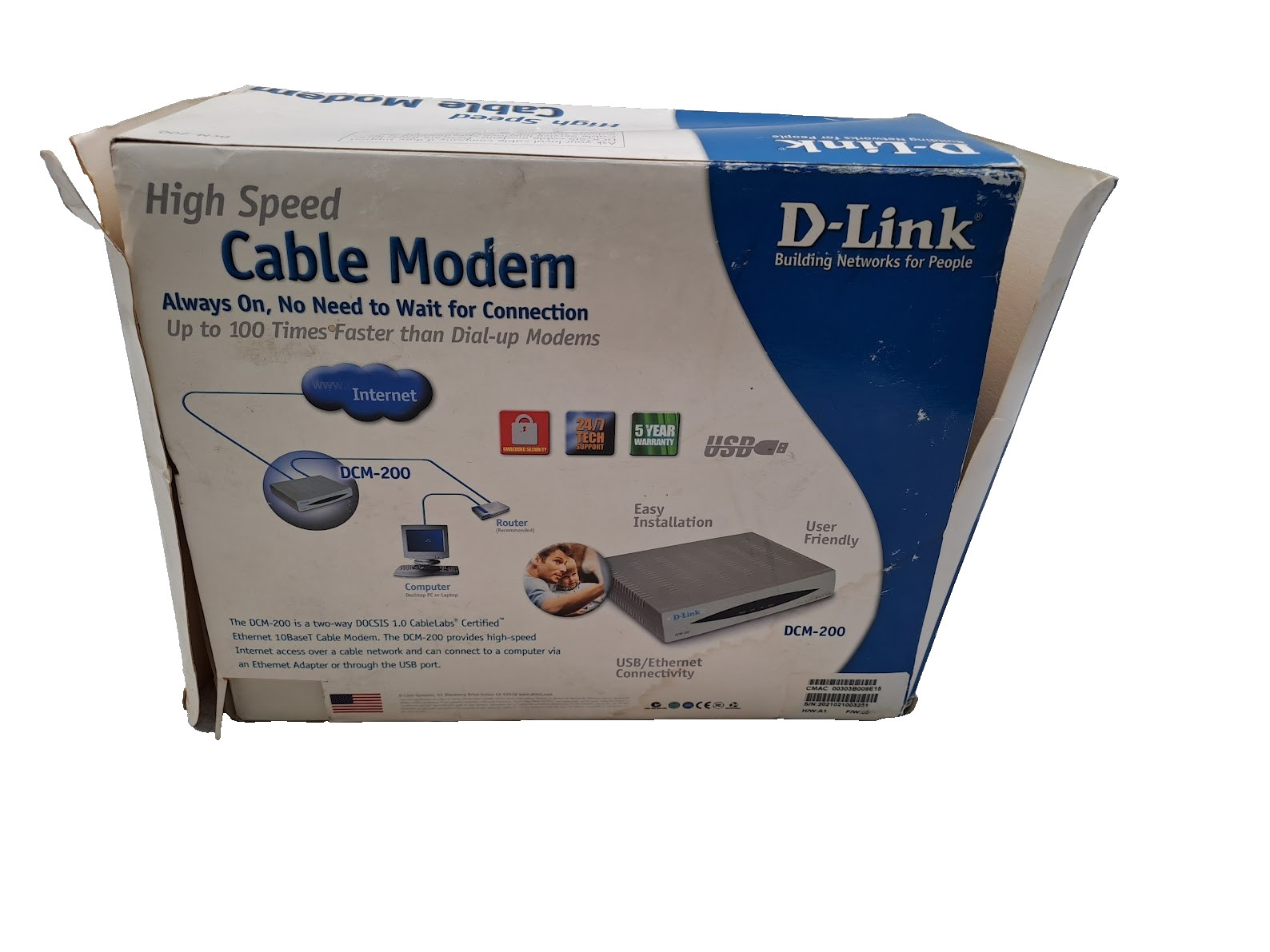 D-LINK HIGH SPEED CABLE MODEM DCM-200
