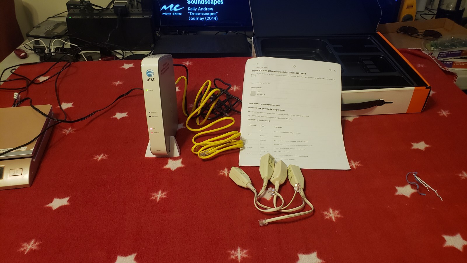 AT&T 2WIRE 2701HG-B HIGH SPEED INTERNET DSL WIRELESS G GATEWAY MODEM ROUTER