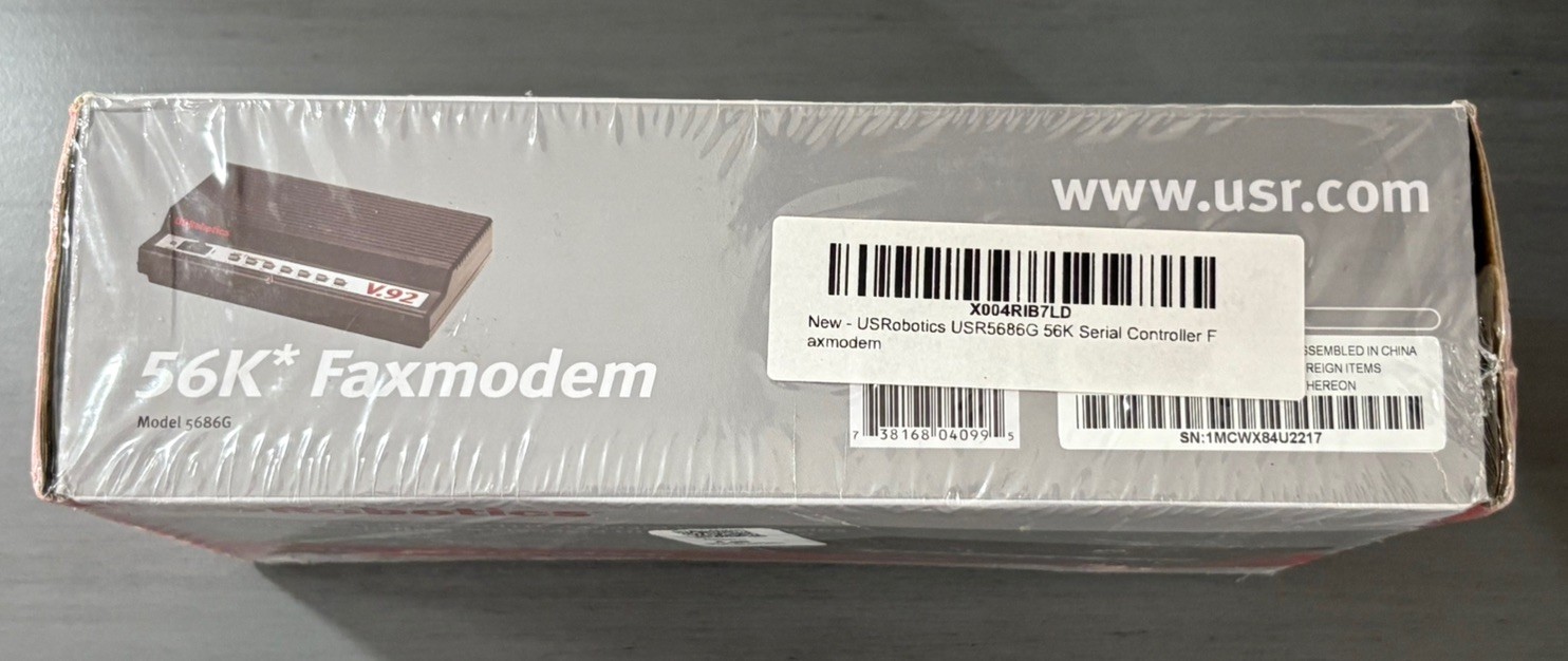 BRAND NEW !! USRobotics 56K Faxmodem – Model 5686G SEALED!!
