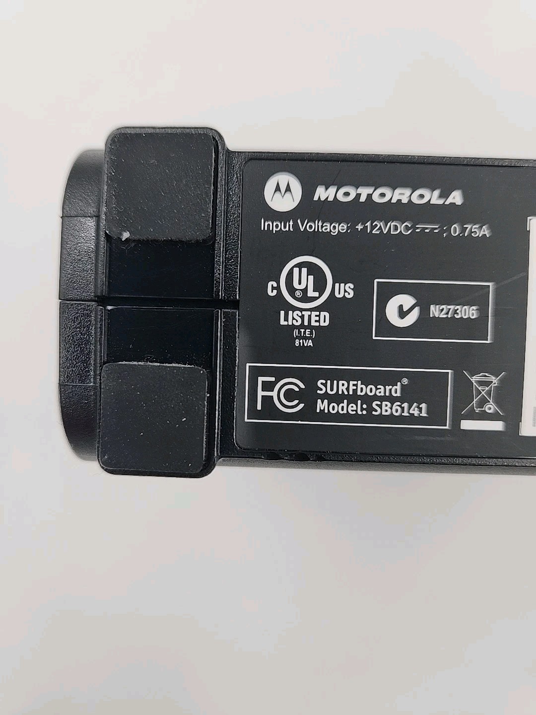 Motorola SURFboard SB6141 BLACK and AC Adaptor 1GHz LPF Tested & Works!