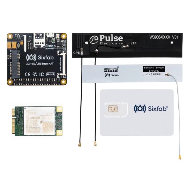 Sixfab Raspberry Pi 4G/LTE Cellular Modem Kit – Quectel EG25-G – NEW SEALED