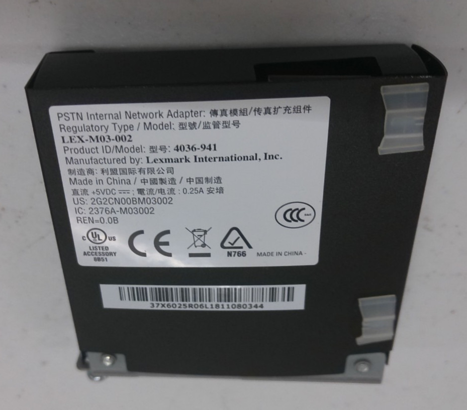Lexmark 4036-941 PSTN Internal Network Adapter LEX-M03-002 Fax LOOK