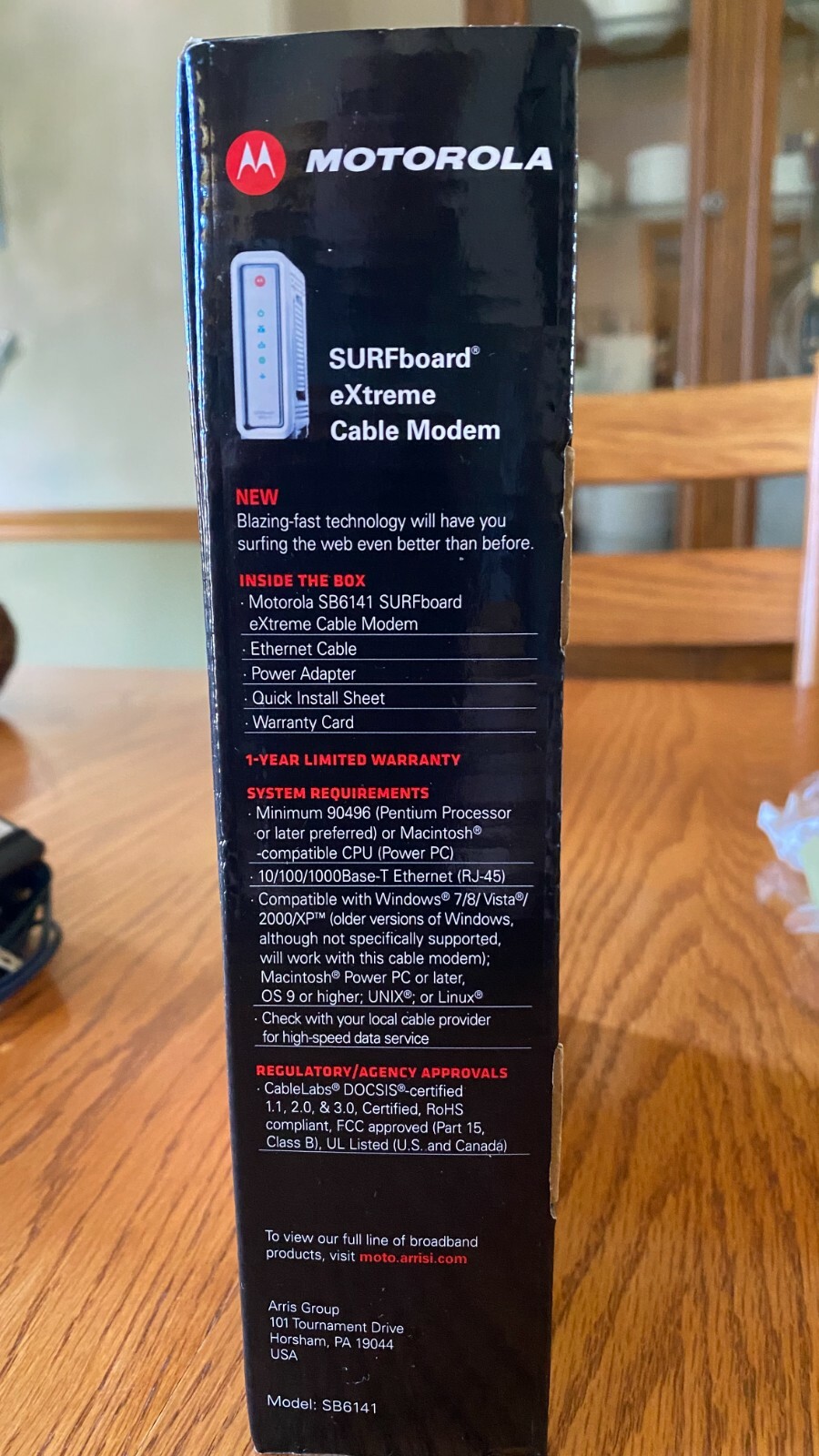 ARRIS SURFboard SB6141 Docsis 3.0 Cable Modem